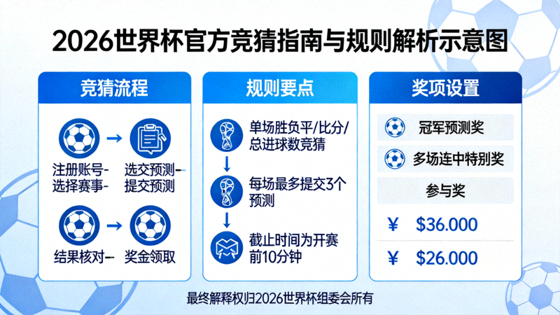 2026世界杯官方竞赛规则手册与信息平台示意图