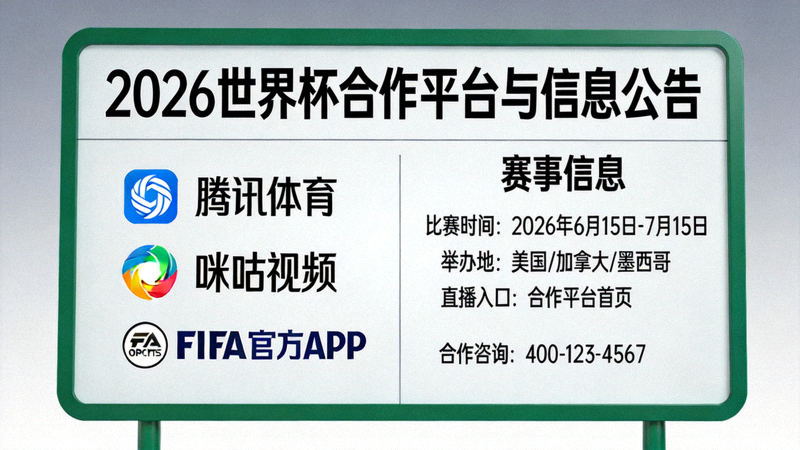 2026世界杯合作平台与信息公告板