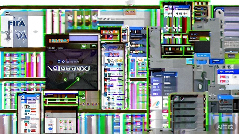 展示国际足联官方网站、手机应用等官方信息渠道的截图拼图