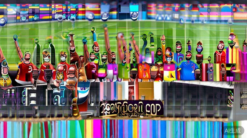 球迷在2026年世界杯赛场观看比赛的欢乐场景