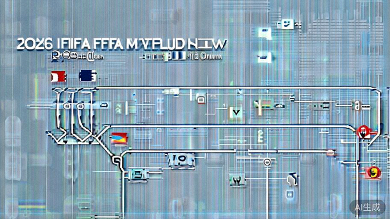 2026年世界杯48支球队新赛制结构示意图，展示12个小组的分组形式