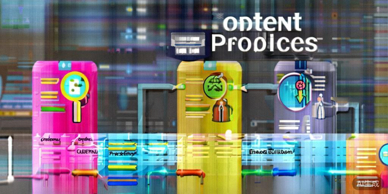 官网内容生产流程图：从信息采集、专业编辑审核到最终发布