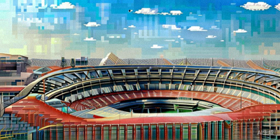 墨西哥城阿兹特克体育场航拍图 - 世界杯历史上唯一举办过两届决赛的球场