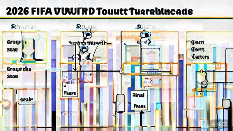 2026世界杯48支球队赛制晋级流程图解，展示从小组赛到决赛的完整路径