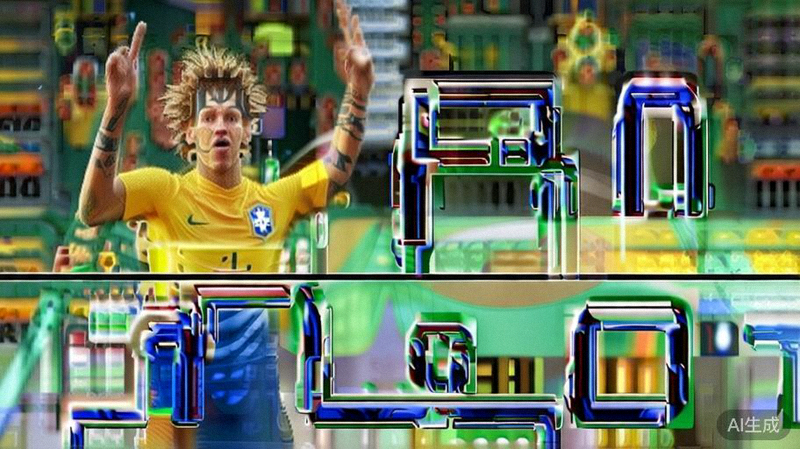 巴西队对阵哥伦比亚队比赛精彩瞬间，巴西球员庆祝进球