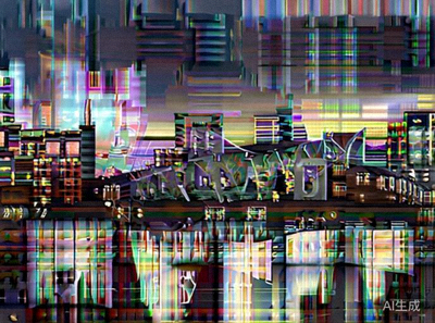 美国洛杉矶市好莱坞标志和城市夜景的迷人风光