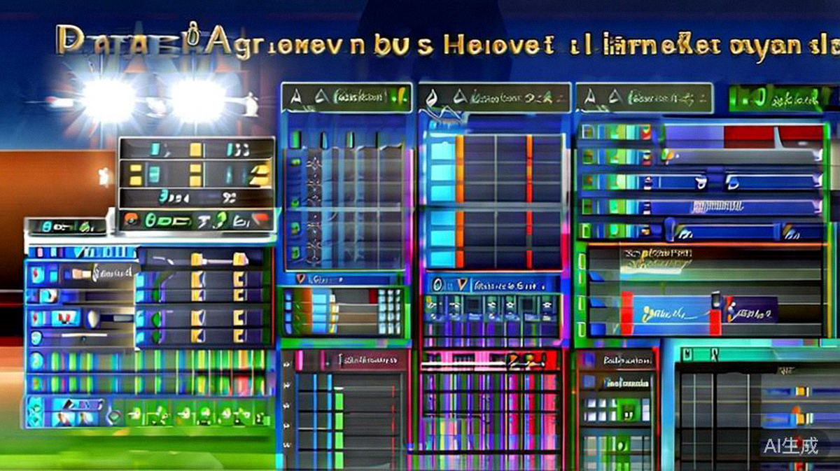 足球比赛记分牌与数据分析图表，解释如何解读比赛结果